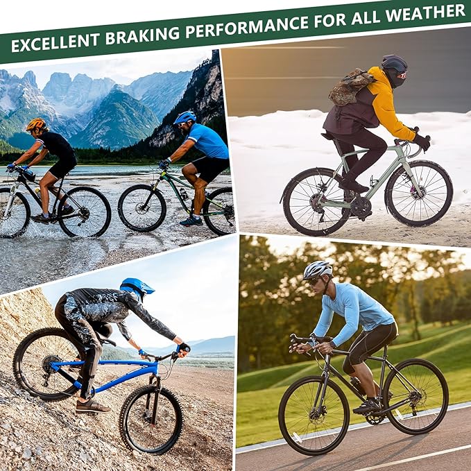 BUCKLOS Bike Disc Brake Pads for TRP Tektro Shimano MT200 Deore Br-M575 M525 M515 T615 T675 M505 M495 M486 M485 Ridstar Q20,Bicycle Disk Brakes Pads for Mountain Bike/Electric Bike/Road/Scooter/Ebike