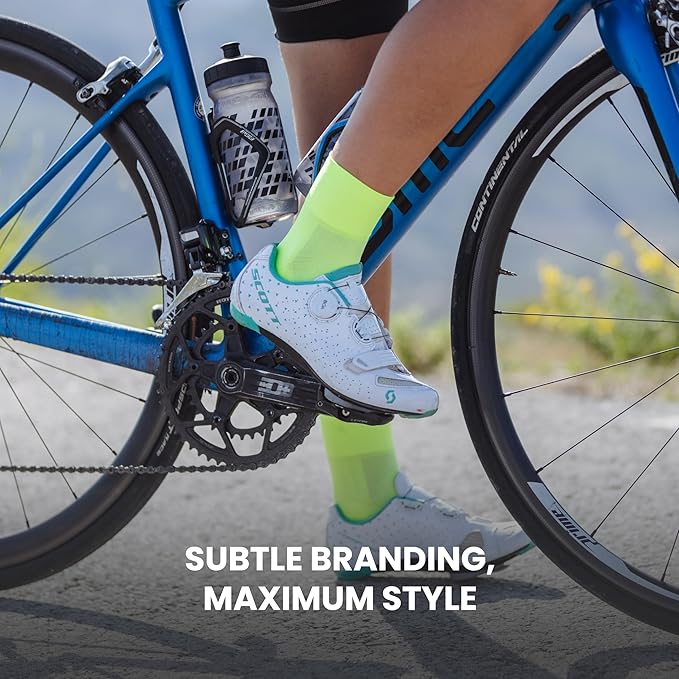 GripGrab Lightweight SL Performance Summer Cycling Socks Eyecatching 2 Lengths Road Mountain Gravel Bike Indoor Biking