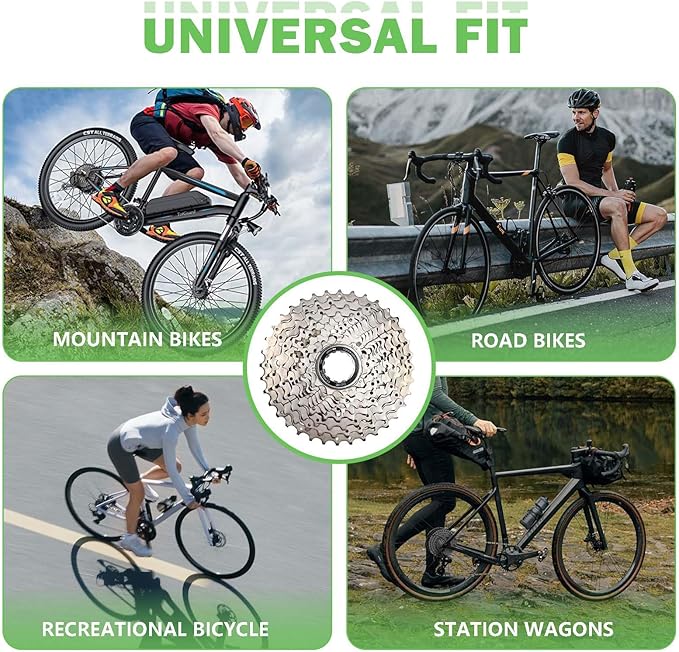 Bike Cassette 10 Speed Cassette Sprockets CS-HG500-10 Bike Sprocket for Mountain Bike Folding Bike Commuter Bike