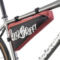ROCKBROS Bike Frame Bag 1.9L Bike Triangle Bag Water Resistant Bike Frame Pouch Black/Blue/Red Bike Bag for Bicycles Red