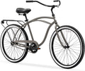 sixthreezero Around The Block Men's Beach Cruiser Bike, Hybrid Bicycle with Rear Rack, Multiple Speed and Color Options