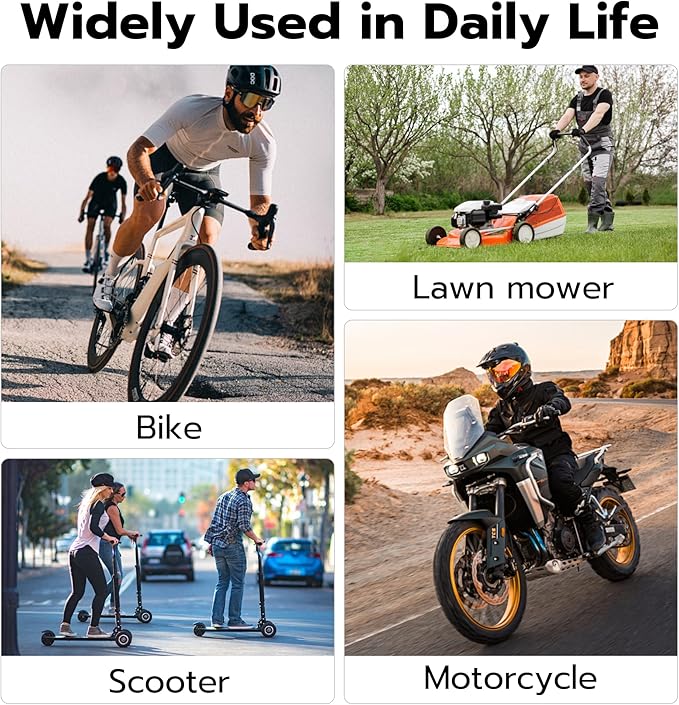 Anweller Fingerprint Bike Chain Lock, Heavy Duty Anti-Theft Weatherproof Bluetooth App Smart Lock for Bicycle, Motorcycle, Scooter, Moped, Outdoor Fence, Gate, Snowboard, Ski (0.31" Bold, 3.3' Long)