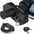 Motorcycle Lock, Heavy Duty Anti Theft Helmet, Brake and Handlebar Lock, Universal for Motorcycles, ATVs, Dirt Bikes, Mopeds，Scooters, Black