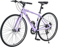 ZUKKA 700C Road Bike for Adult 7 Speed Road Bike Hybrid Road Bicycle Aluminum Frame/Dual-Disc Brakes/Multiple Colors