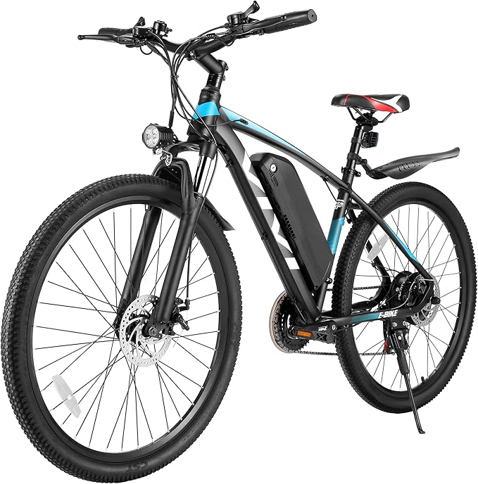 Vivi Electric Bike for Adults, 27.5" Electric Mountain Bike, Peak 1000W Ebike 22MPH Electric Bike with 48V 499.2WH Battery, Up to 50 Miles, 21 Speed Adult Electric Bicycles, SGS Certified to UL2849