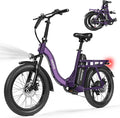ESKUTE Electric Bike for Adults – 1200W Peak Motor, Folding 20x3 Fat Tire E‑Bike, 48V 10.4Ah Battery, Step‑Through Cargo Fold Ebike, NFC Unlock, 28 MPH, 7‑Speed, Up to 55 Miles