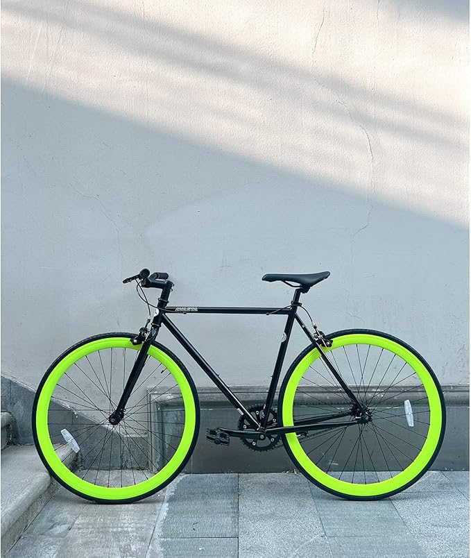 AVASTA Single-Speed Fixed Gear Urban Commuter Fixie Bike Flip Flop Hub Bicycle, Multiple Colors