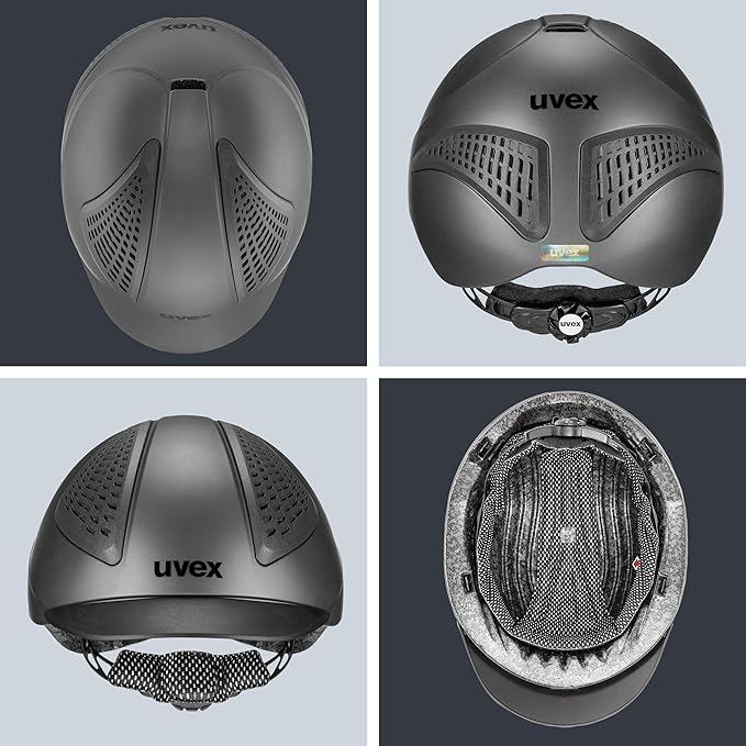 uvex exxential III - Lightweight Unisex Riding Helmet - Individual Size Adjustment
