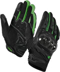 IRON JIA'S Motorcycle Gloves for Men and Women, Summer Touchscreen Riding Gloves with Carbon Fiber Protection for Road Racing, Dirt Bike, BMX, ATV L