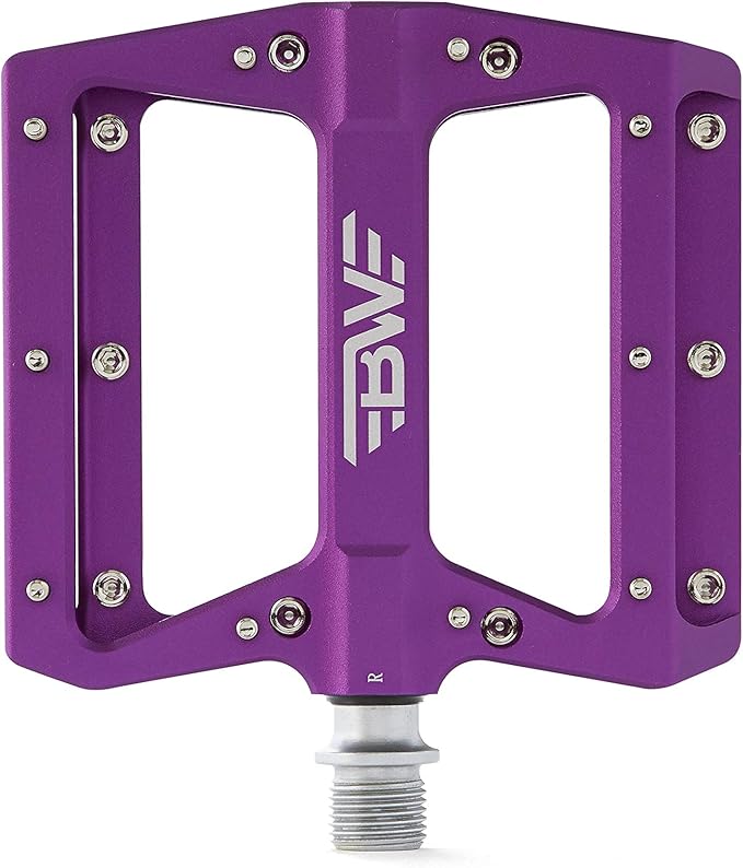Berm Platform Bike Pedals - Lightweight Aluminum Flat Pedals for MTB and BMX