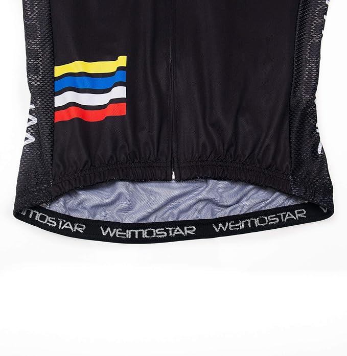 Cycling Jersey Men USA Summer Bike Short Sleeve 3-Pockets Breathable Quick-Dry Shirt S-3XL