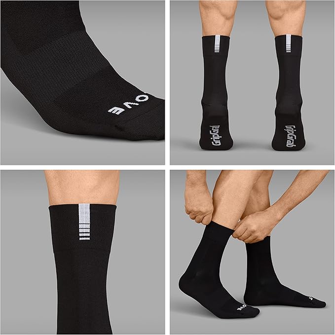 GripGrab Lightweight SL Performance Summer Cycling Socks Eyecatching 2 Lengths Road Mountain Gravel Bike Indoor Biking
