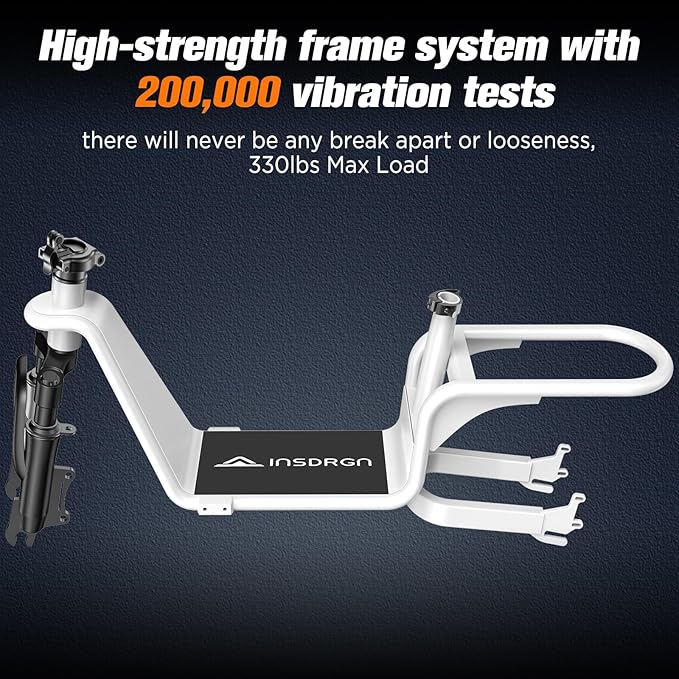 Electric Scooter Adults, 1300W/900W Peak Motor, Electric Scooter with Seat, 48V 13Ah/10.4Ah Battery, 14" Tires, 35/28 Miles Range, 20 MPH, 330 LBS Load, Dual Braking