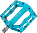 Funn Funndamental Flat Pedals - Wide Platform Bicycle Pedals for BMX/MTB Mountain Bike, Adjustable Grip for Outstanding Stability, 9/16-inch CrMo Axle