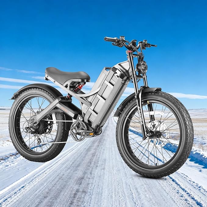 eAhora 2025 Romeo Ultra/Romeo 2 Peak 3000W/2500W 42/40 Mph Electric Bike for Adults 60V 70Ah/52V 60Ah 100-200Miles Long Range Ebike 26" Fat Tire Full Suspension Electric Bicycle