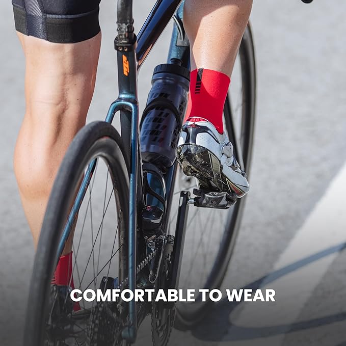 GripGrab Lightweight SL Performance Summer Cycling Socks Eyecatching 2 Lengths Road Mountain Gravel Bike Indoor Biking