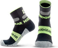Crew Length Trail Running Socks, Quick-Drying Mid-Calf Socks with Arch Support, Sweat-Resistant, Breathable Athletic Socks