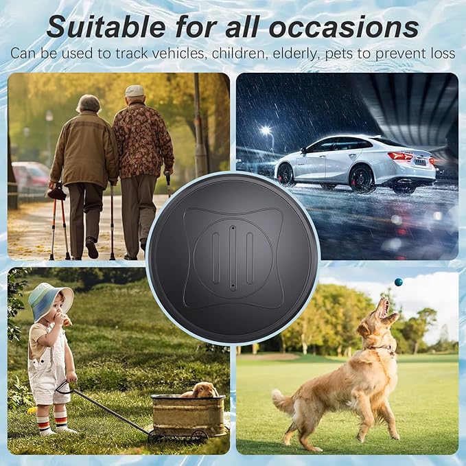 Mini GPS Tracker for Vehicles: Tracker Device for Vehicles No Subscription No Monthly Fee Car Tracker Device Hidden Magnetic Real-Time Tracking for Cars Dogs Kids (GF10-09)