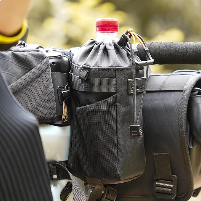 Rhinowalk Bike Snack Bag Cycling Insulated Handlebar Bag One-Handed Access (White)