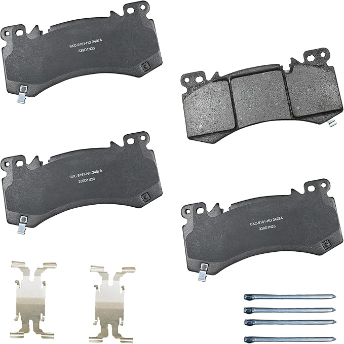 Bendix Premium SBC2407A Ceramic Front Brake Pads for Cadillac XT5 2024-2022, XT6 2024-2022