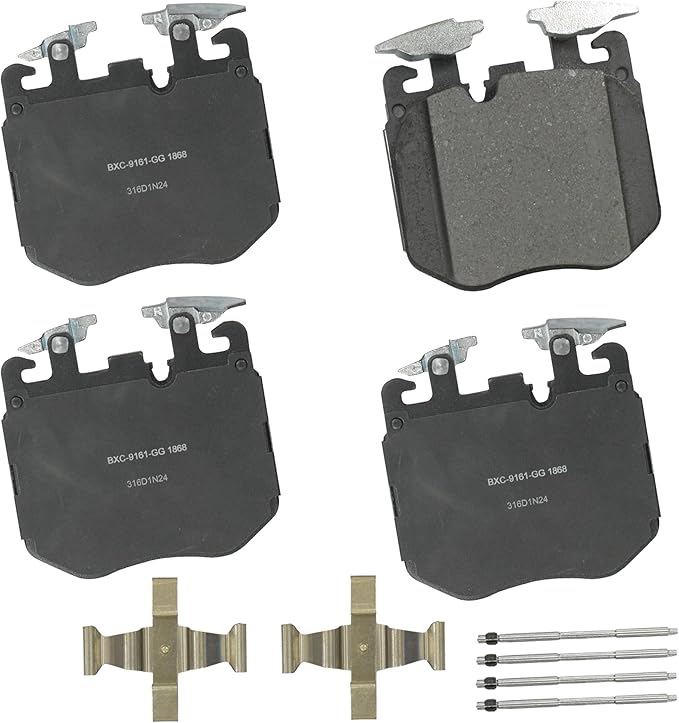 Bendix Premium SBC1868 Ceramic Front Brake Pads for select BMW 540i, 740e, 750i, 840i, Alpina B7, B8, XB7, i4, M240i, M340i, M440i, M550i, M760i, M850i xDrive Gran Coupe, X5, X6, X7