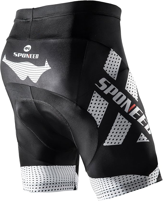 sponeed Men's Cycling Shorts Padded Bicycle Riding Pants Bike Biking Clothes Cycle Wear Tights