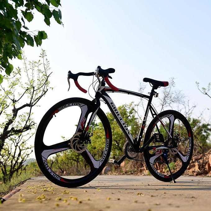 EUROBIKE Road Bike,21 Speed Bicycle with Disc Brake,700C Wheels Road Bikes for Men or Women,49cm/54cm Frame for Adult Cycling Bicycle