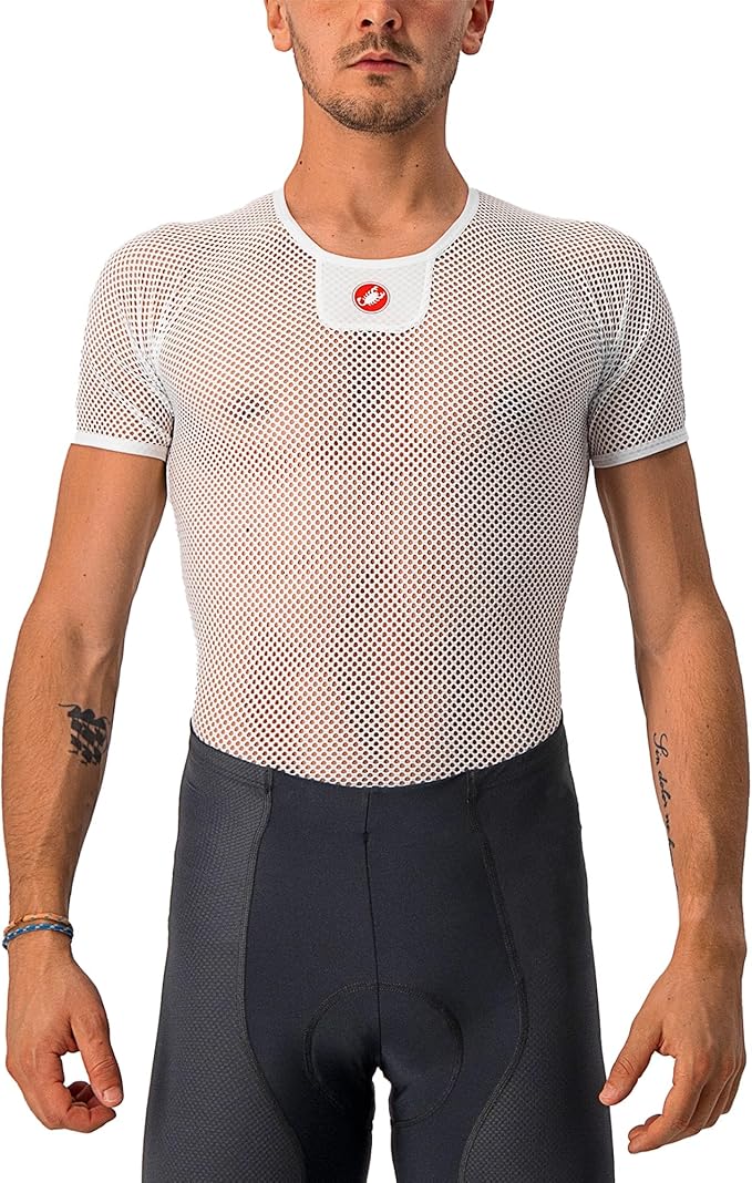 CASTELLI Men’s Core Mesh 3 Short Sleeve, Ultra-Lightweight Moisture-Wicking Base Layer for Hot-Weather Road Cycling