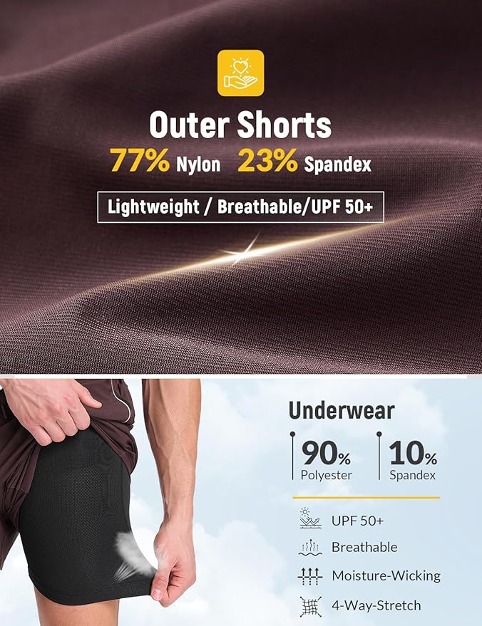 baleaf Men's Mountain Bike Shorts 4D Padded Loose-fit MTB Cycling Lightweight Bicycle Biking Shorts Zipper Pockets