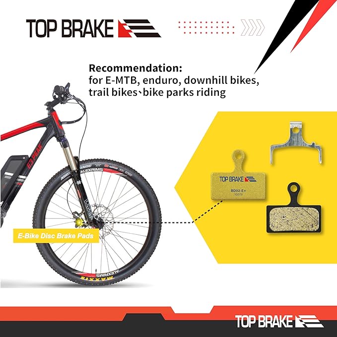 TOP BRAKE Disc Bike Brake Pads Compatible with Shimano XTR M9000/9020 Deore XT M785/ M8000 | MTB/eMTB/Gravel/Cross Country(XC)/Trail/All Mountain/Cycling