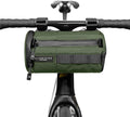 ALMSTHRE Signature Bar Bag – Hunter Green | Hard-Shell Bike Handlebar Bag with Waterproof Zippers & Adjustable Straps | Lightweight Bicycle Handlebar Bag, Compatible with Road, Gravel & MTB Bikes