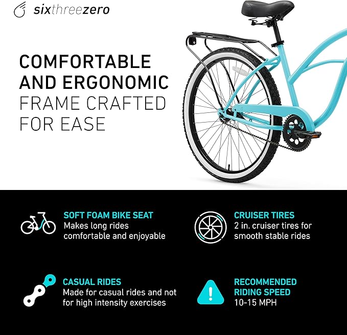 sixthreezero Around The Block Women's Beach Cruiser Bike