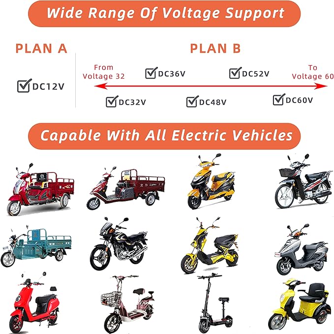 Motorcycle Led Turn Signal Lights Universal Front Rear DC 12v Flowing Blinkers Flasher Indicator Light for Electric Motorcycles Motorbike Scooter Bicycle E-Bike (Amber/White, DC12V)