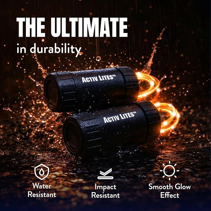 Activ Life 2-Tire Pack LED Bike Wheel Lights with Batteries Included, Get 100% Brighter and Visible from All Angles for Ultimate Safety and Style