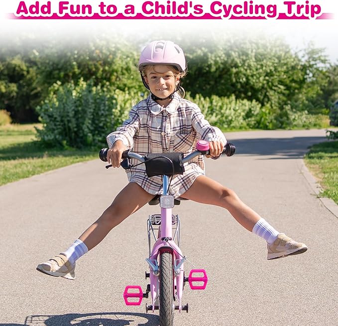 ZUKKA Bike Pedals 1/2-Inch Bike Pedals Non-Slip Kids Bike Peals with Reflective Strips on Sides Multiple Color for Mountain Bike Kid Bike Freestyle BMX Bike