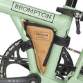 Vincita Boomerang Bag 3.0 – Frame Bag for Brompton Bike (A, C & P Line) – Anti-Slip Slim Tool Pouch with Magnetic Mount – Detachable Straps & Bright Lining – Fold-Compatible Storage (Brown)