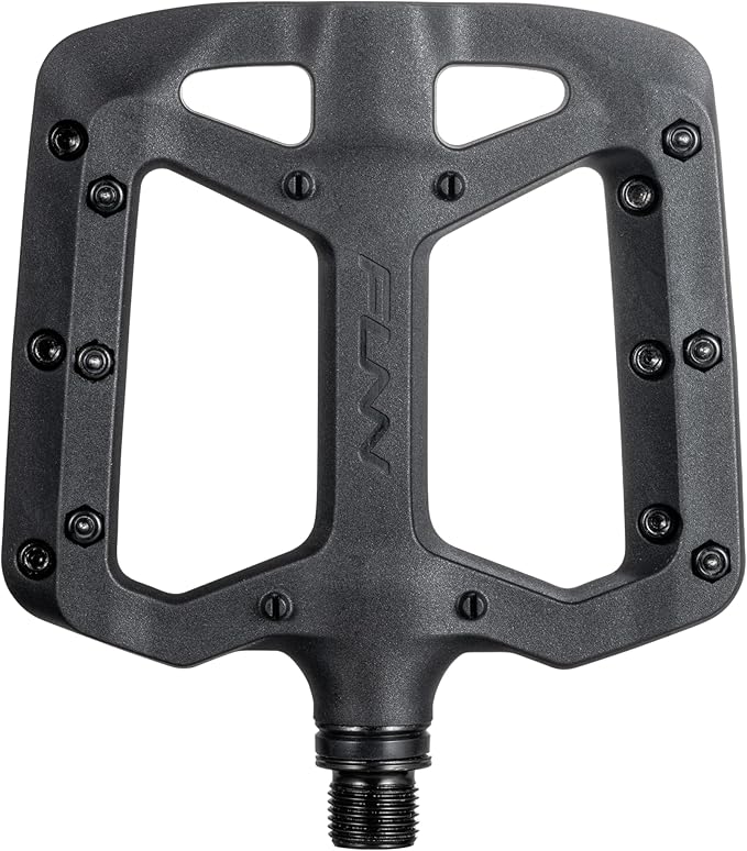 Funn Taipan Glass Fiber Reinforced Thermoplastic Bike Pedals with 9/16-inch CrMo Axles and Shin-Friendly Pins for MTB/BMX/Urban/Gravel Riding