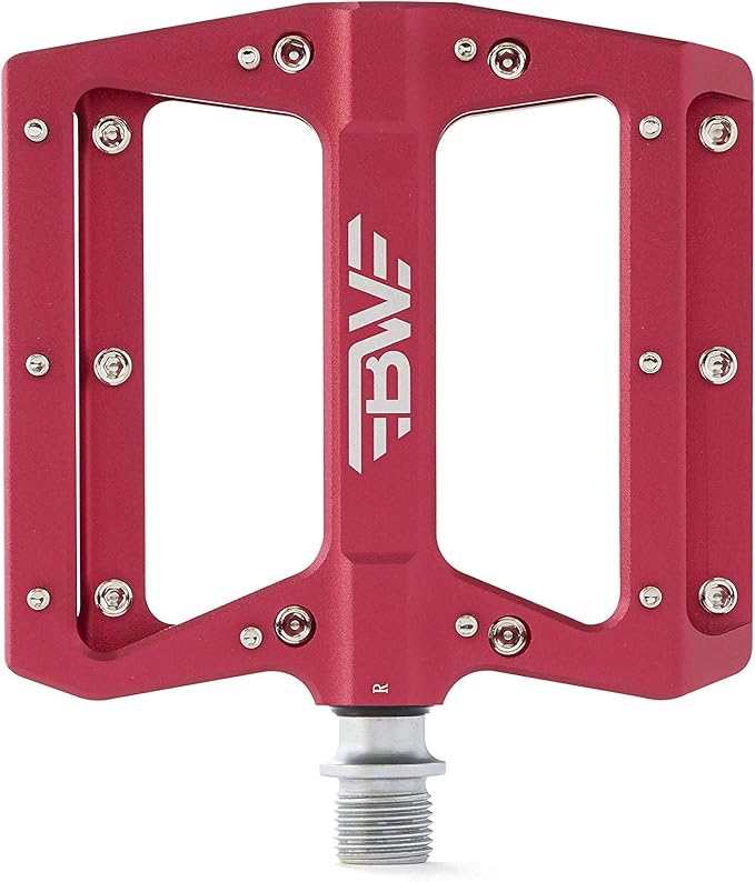 Berm Platform Bike Pedals - Lightweight Aluminum Flat Pedals for MTB and BMX