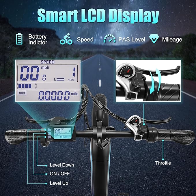 Wooken Electric Bike for Adults, Peak 1000W Motor Ebike,20"x4.0" Fat Tire Electric Bike,48V 624WH Removable Lithium-ion Battery,Up to 60 Miles,Step-Thru Electric Mountain Bike,SGS Certified to UL 2849