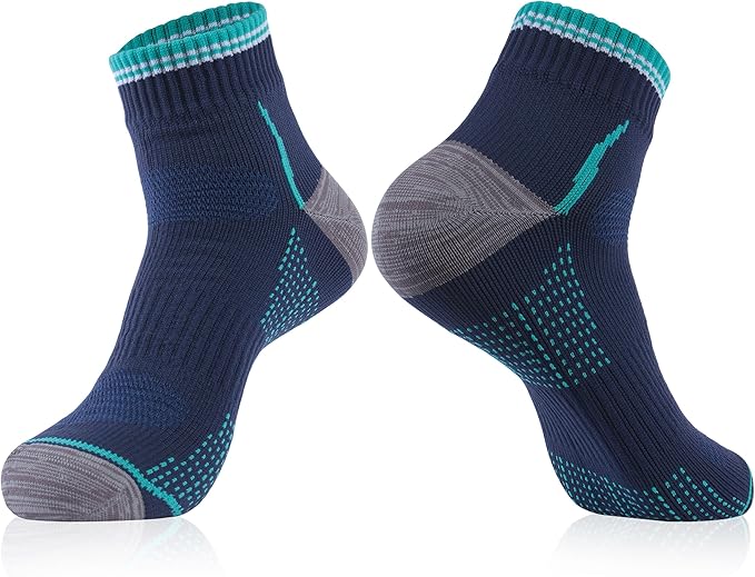 RANDY SUN Waterproof Socks, Unisex Cycling/Hunting/Fishing/Running Ankle Socks 1&2 Pair