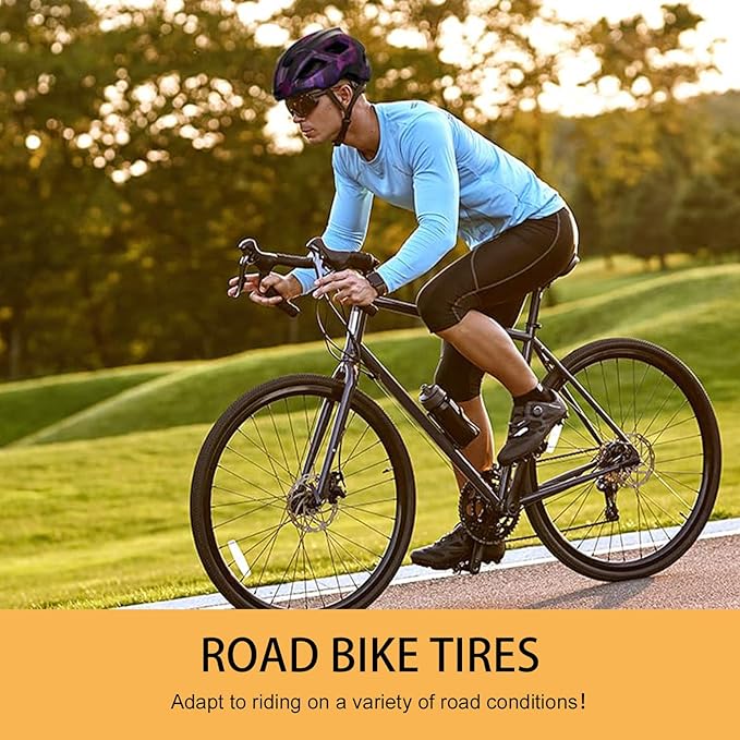 Hycline Road Bike Replacement Tire: 700x25C/700x28C/700Cx35C Folding High-Performance Wear-Resistant Bicycle Tires for City Commuter Road