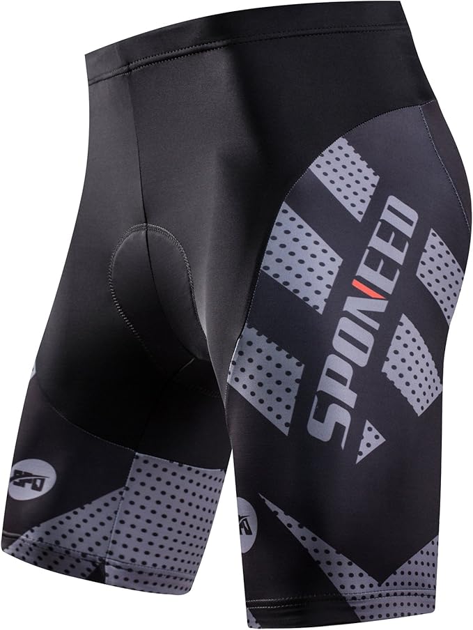 sponeed Men's Cycling Shorts Padded Bicycle Riding Pants Bike Biking Clothes Cycle Wear Tights