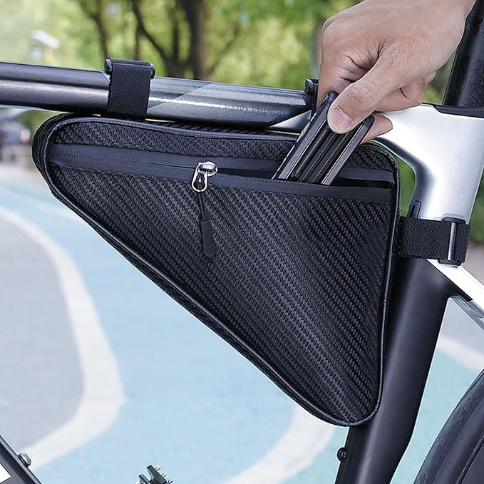 Bicycles Frame Bag Storage Pouches Bikes Front Top Tube Bag Practical Cycling Triangular Pouches for Mountain Bikes