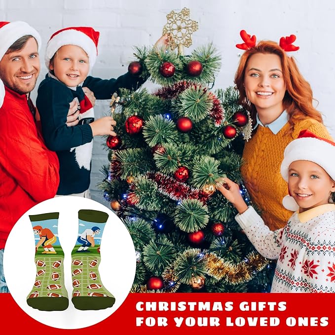 FOURSTUFF Ski, Cycling, Basketball, Golf, Pickleball, Softball, Volleyball, Wrestling, Soccer - Sports Socks for Women Men