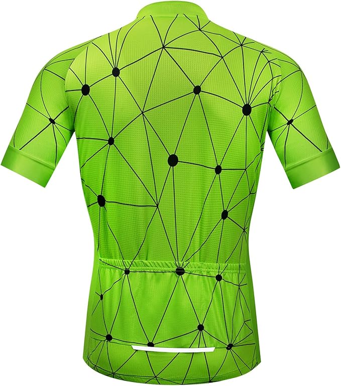 Men's Cycling Jersey Short Sleeve Bike Shirts Bicycle Jacket with Pockets