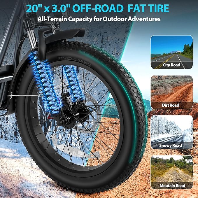 Caroma Electric Scooter with Seat for Adults, 800W Peak Motor, 20MPH & 30Miles Long Range, 20" Fat Tire Commuter E-Scooter with Basket for Grocery, Pets, and Daily Commute