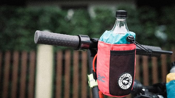 ULAC NEO PORTER C-HOLD Bike Feed Bag for Top Tube, Handlebar, Stem and Saddles (Pink-Aqua, Small)