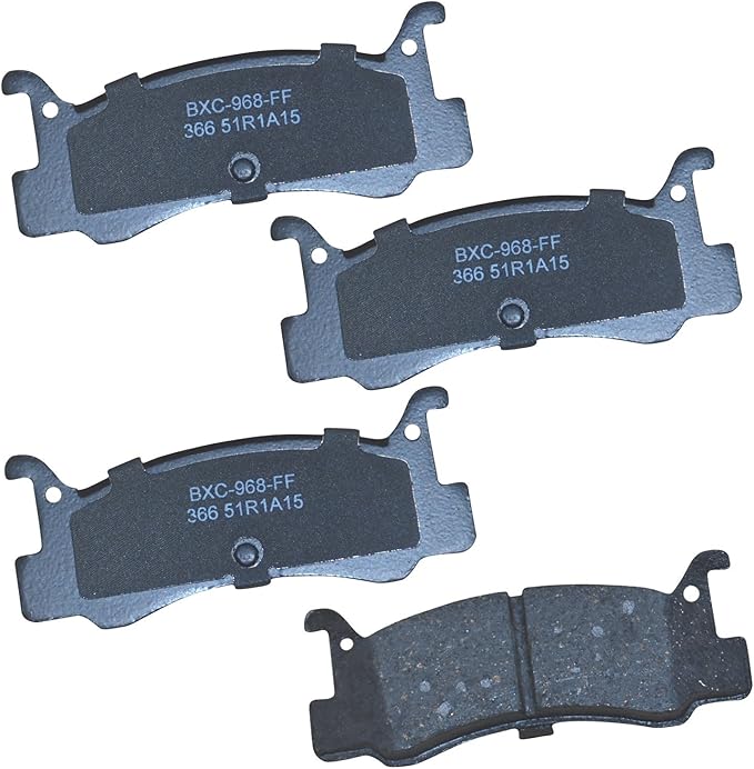 Bendix Premium SBC366 Ceramic Rear Brake Pads for Mazda 323 1989-1988, MX-3 1996-1992, Mercury Capri 1994-1991, Tracer 1989-1987
