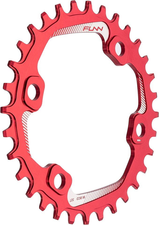 Funn Solo Narrow Wide Chainring for 9 10 11 12 Speed Chain, Fits Asymmetric 96mm BCD Interface Crankset, Single Speed Bike Chain Ring for MTB, BMX Bike, Gravel Bike and Road Bike