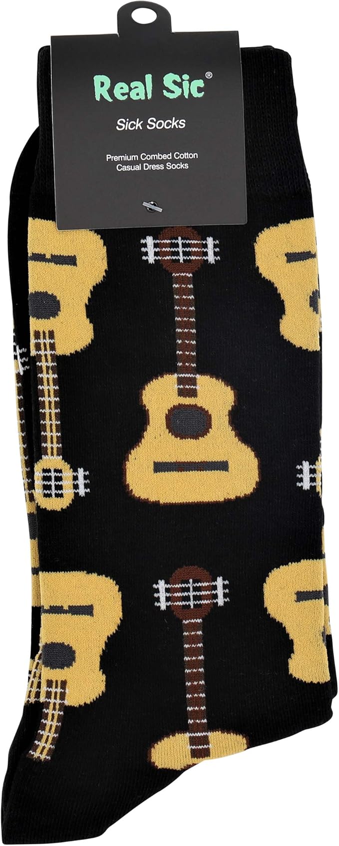 Real Sic Fun Socks for Men and Women - Cozy Cotton Dress Socks with Colorful Designs - Cool, Casual, Wacky Patterned